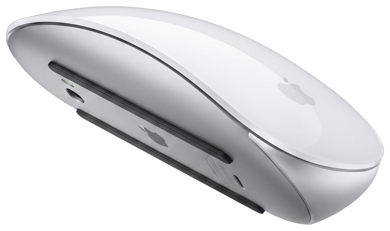 Apple Magic mouse: inalámbrico, Bluetooth, recargable. Funciona con Mac o iPad; superficie Multi-Touch, — Funciona con Mac o iPad