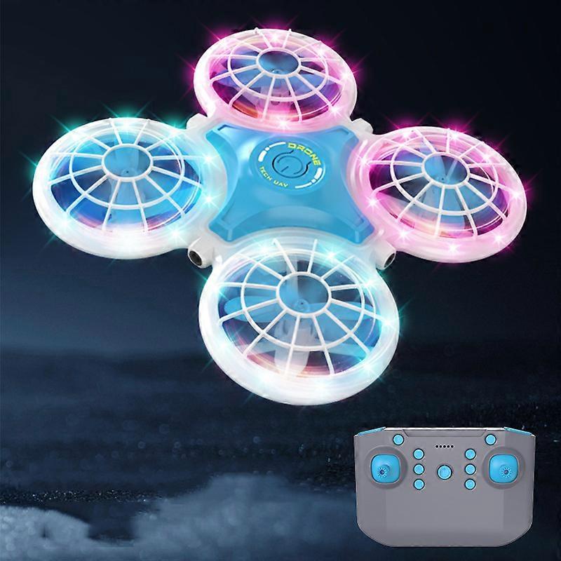 Dron inteligente con luces LED y función antiobstáculos