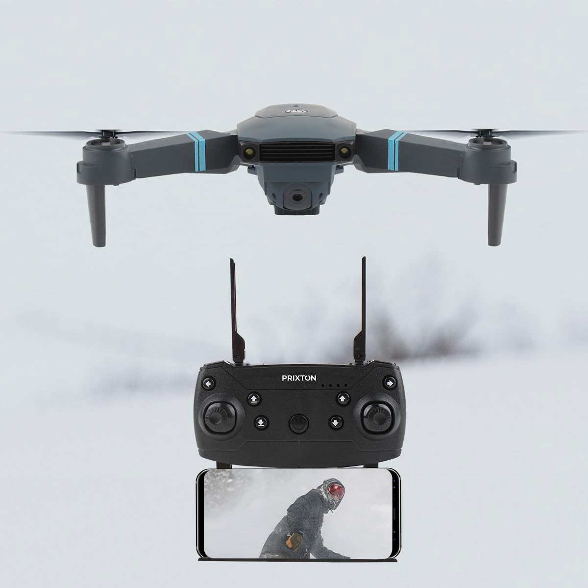 PRIXTON Drone Radiocontrol Mini Sky 4K con Cámara + Gafas De Realidad Virtual 3D VR Logic