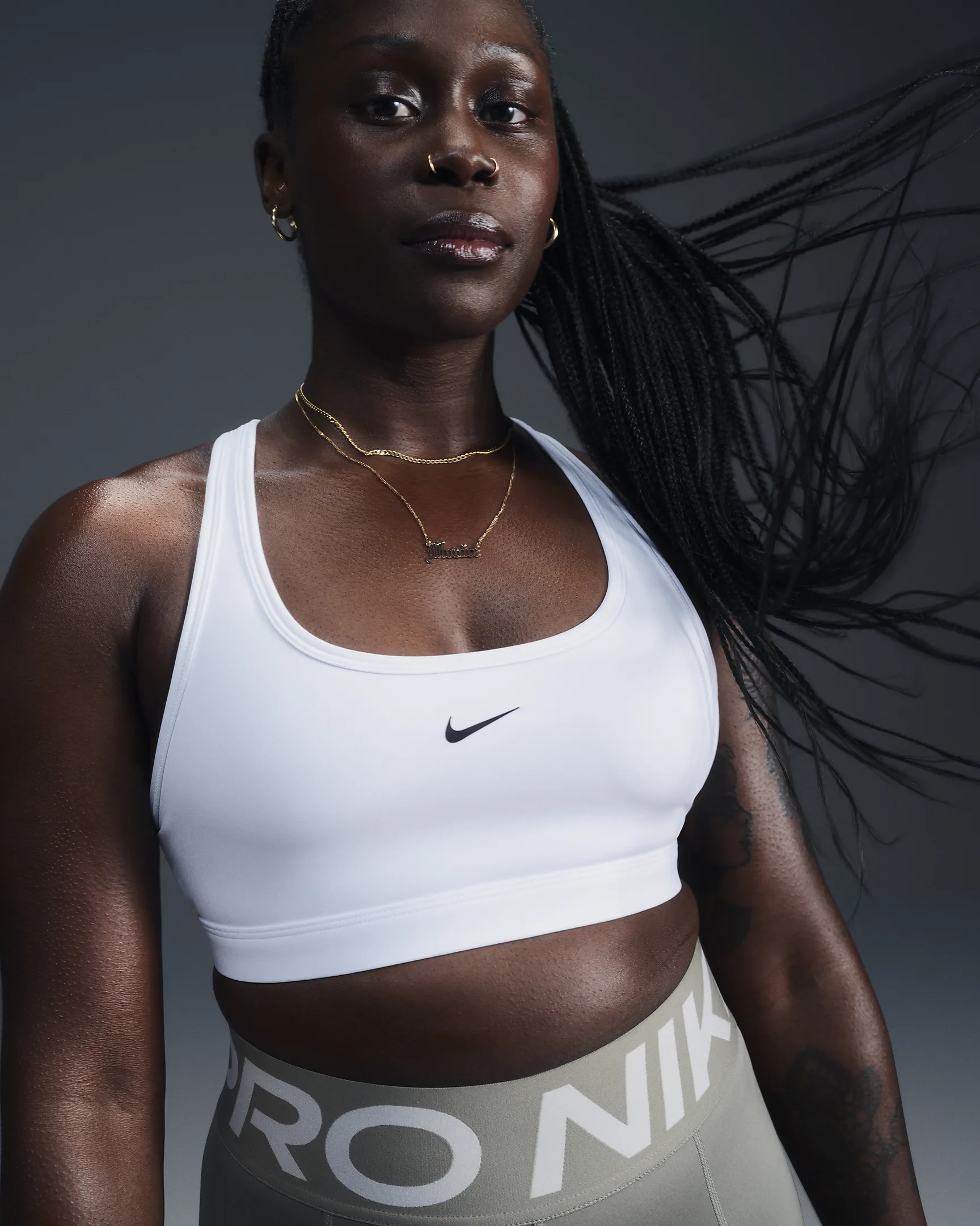 Nike swoosh light support