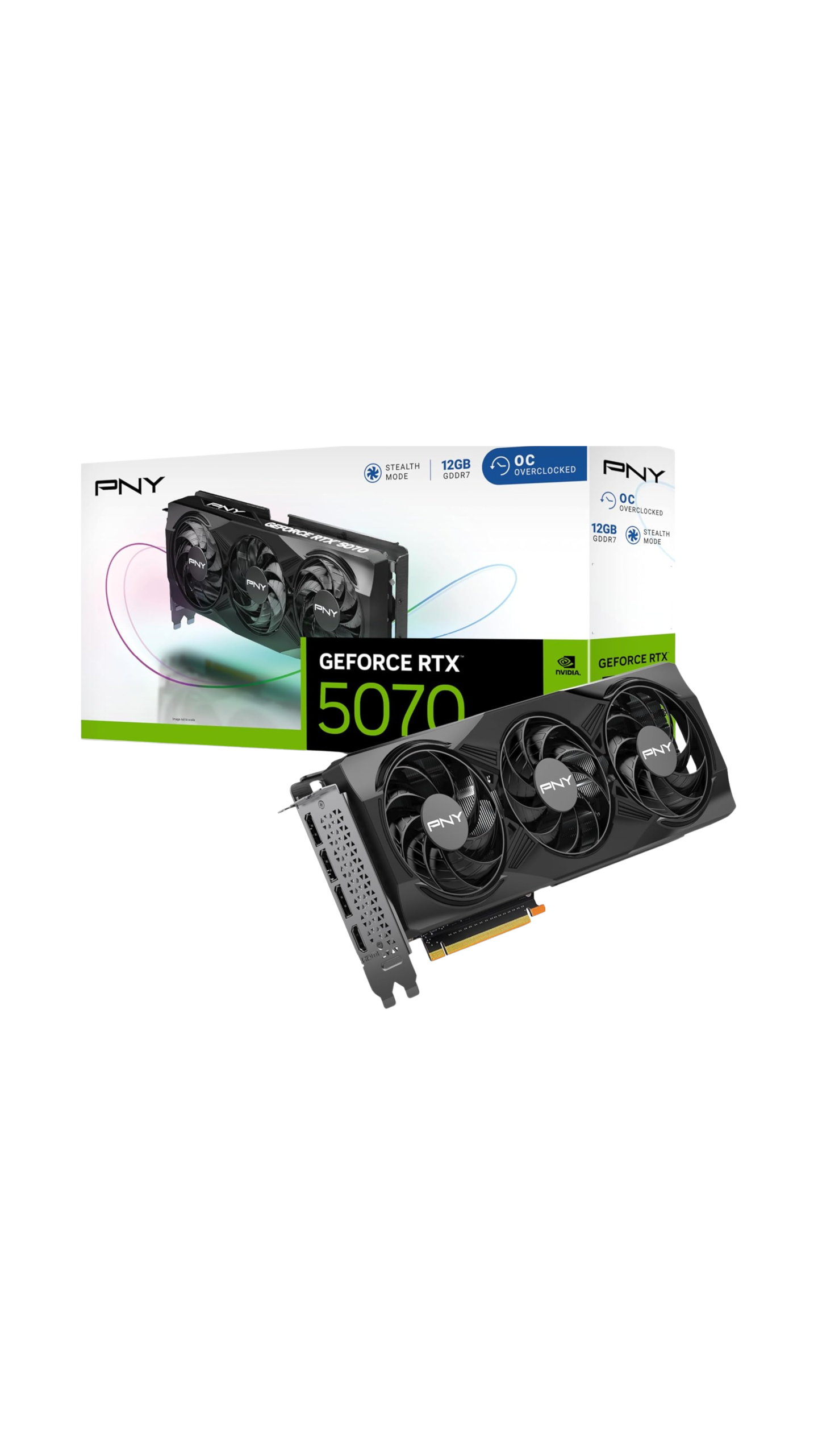 PNY Ventilador triple overclocked GeForce RTX™ 5070